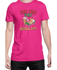 Мъжка Коледна Тениска Gingerbread Icing Джинджифилово Хлебче