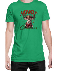 Мъжка Коледна Тениска Howdy Christmas