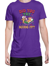 Мъжка Коледна Тениска Gingerbread Icing Джинджифилово Хлебче