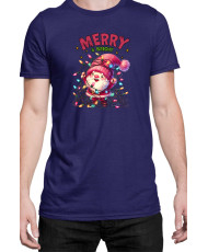 Мъжка Коледна Тениска Merry Bright
