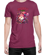Мъжка Коледна Тениска Merry Bright