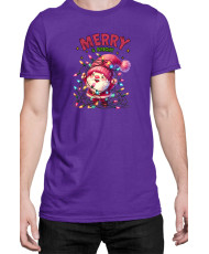 Мъжка Коледна Тениска Merry Bright