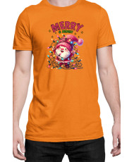 Мъжка Коледна Тениска Merry Bright
