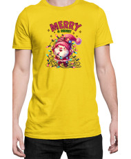 Мъжка Коледна Тениска Merry Bright