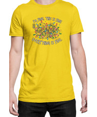 Мъжка Коледна Тениска I Am Fine This Is Fine