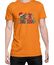 Мъжка Коледна Тениска Merry Christmas Retro Ретро Коледа