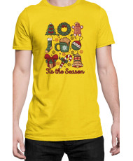 Мъжка Коледна Тениска This The Season Retro Coquette