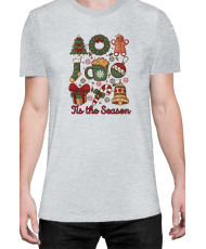 Мъжка Коледна Тениска This The Season Retro Coquette