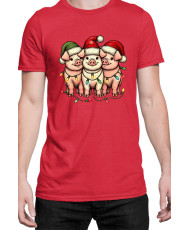 Мъжка Коледна Тениска Piggie Christmas Коледни прасенца