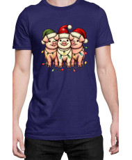 Мъжка Коледна Тениска Piggie Christmas Коледни прасенца