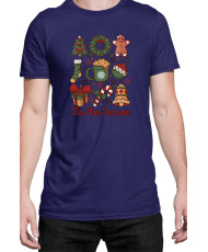 Мъжка Коледна Тениска This The Season Retro Coquette