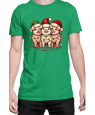 Мъжка Коледна Тениска Piggie Christmas Коледни прасенца