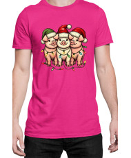 Мъжка Коледна Тениска Piggie Christmas Коледни прасенца