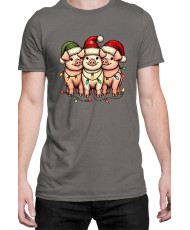 Мъжка Коледна Тениска Piggie Christmas Коледни прасенца