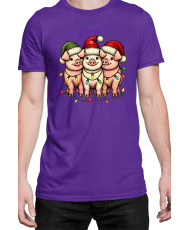 Мъжка Коледна Тениска Piggie Christmas Коледни прасенца