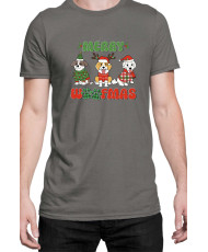 Мъжка Коледна Тениска Merry Woofmas 02 Весела Коледа Кученца