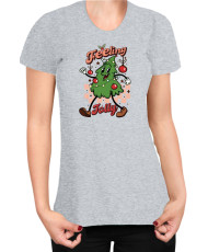 Дамска Коледна тениска Feeling Jolly Retro Christmas