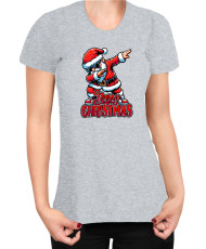 Дамска Коледна тениска Dabbing Santa Merry Christmas Танцуващ Дядо Коледа