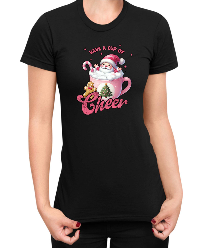 Дамска Коледна тениска Have A Cup Of Cheer