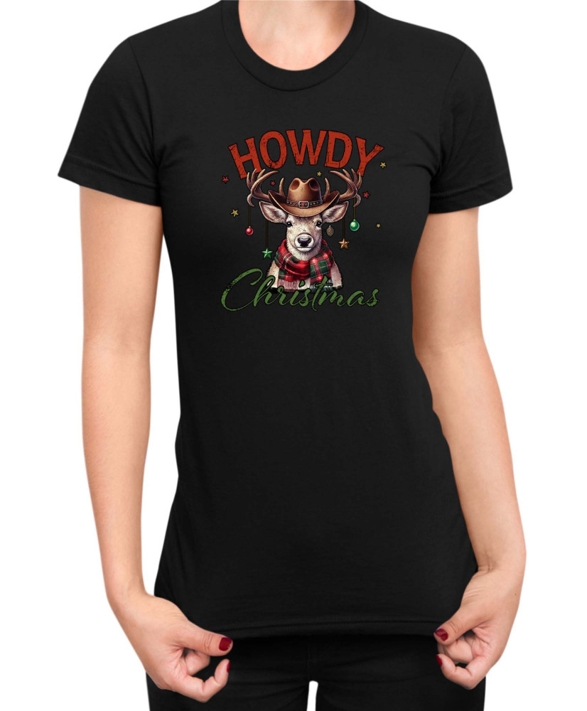 Дамска Коледна тениска Howdy Christmas