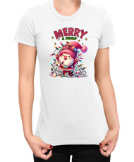 Дамска Коледна тениска Merry Bright