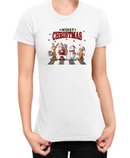 Дамска Коледна тениска Merry Christmas Весела Коледа