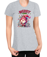 Дамска Коледна тениска Merry Bright