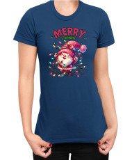 Дамска Коледна тениска Merry Bright