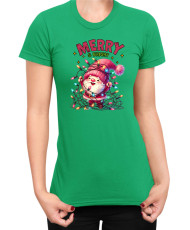 Дамска Коледна тениска Merry Bright