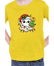 Детска Коледна Тениска Christmas Ghost Коледно духче