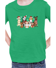 Детска Коледна Тениска Christmas Dogs Коледни кучета