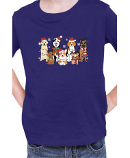 Детска Коледна Тениска Christmas Dogs Коледни кучета