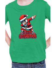 Детска Коледна Тениска Dabbing Santa Merry Christmas Танцуващ Дядо Коледа