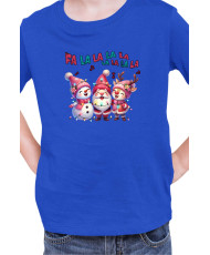 Детска Коледна Тениска Fa La La Коледна песен