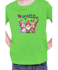 Детска Коледна Тениска Fa La La Коледна песен