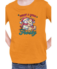 Детска Коледна Тениска Feelin A Little Frosty Замръзнало Котенце