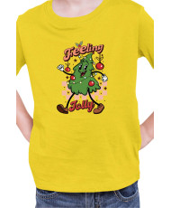 Детска Коледна Тениска Feeling Jolly Retro Christmas