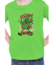 Детска Коледна Тениска Feeling Jolly Retro Christmas