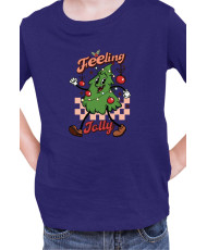 Детска Коледна Тениска Feeling Jolly Retro Christmas