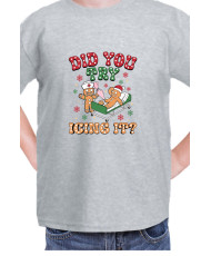 Детска Коледна Тениска Gingerbread Icing Джинджифилово Хлебче