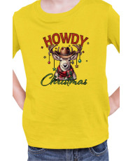 Детска Коледна Тениска Howdy Christmas