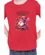 Детска Коледна Тениска Merry Bright