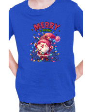 Детска Коледна Тениска Merry Bright