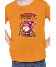 Детска Коледна Тениска Merry Bright