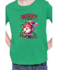 Детска Коледна Тениска Merry Bright