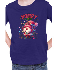 Детска Коледна Тениска Merry Bright