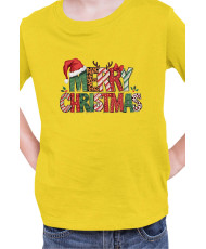 Детска Коледна Тениска Merry Christmas Retro Ретро Коледа