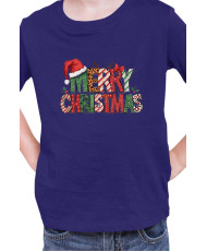 Детска Коледна Тениска Merry Christmas Retro Ретро Коледа