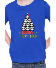 Детска Коледна Тениска Panda Christmas Tree Коледно Дърво от Панди