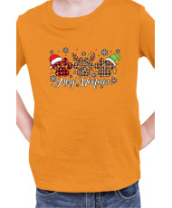 Детска Коледна Тениска Merry Woofmas 01 Весела Коледа Кученца